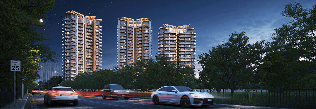 Elevation View Twilight