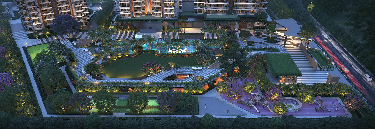 Total Landscape Area View Twilight