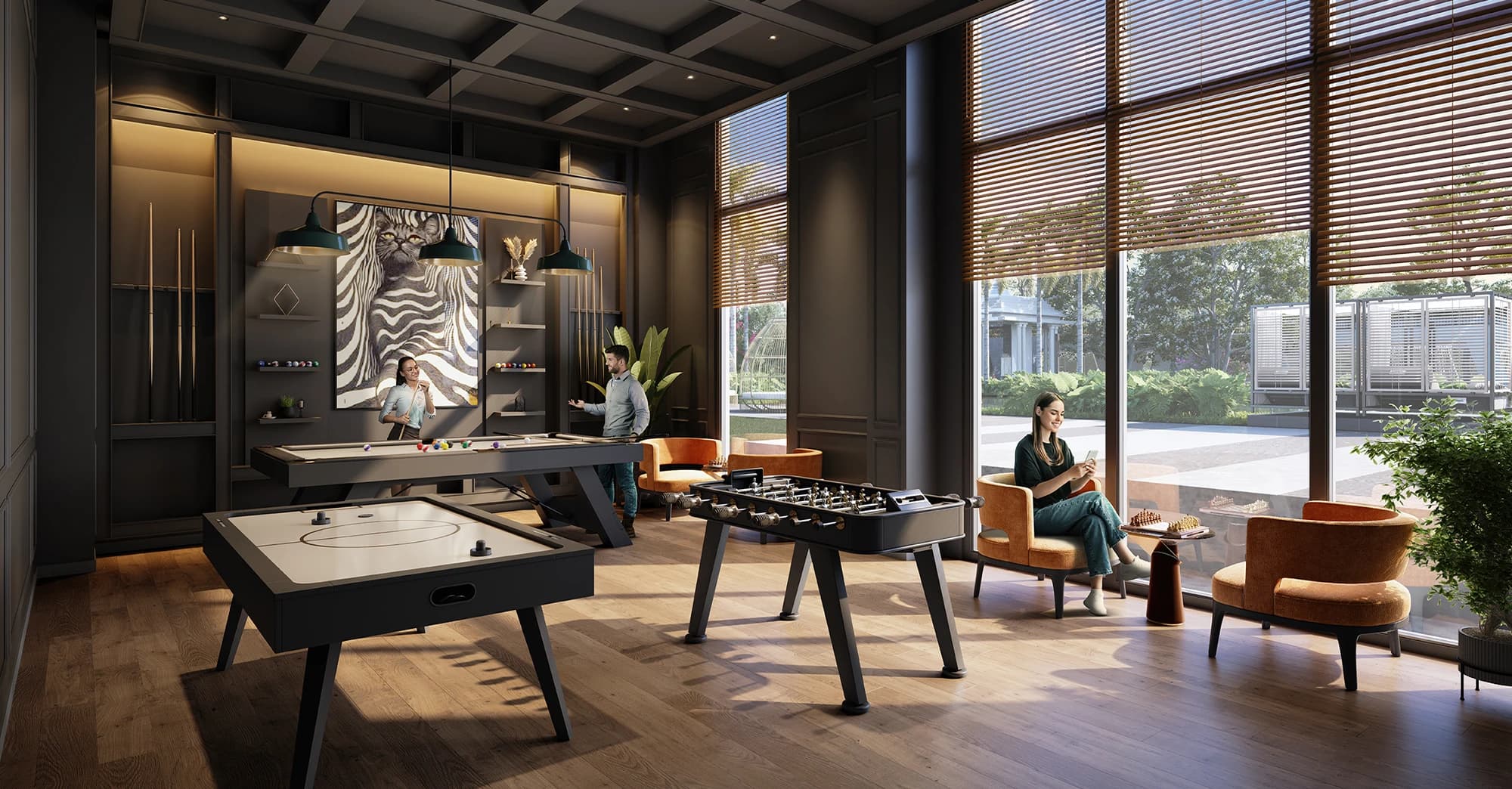 Indoor games room